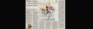 Plastic surgery the latest yoga accessory newspaper article